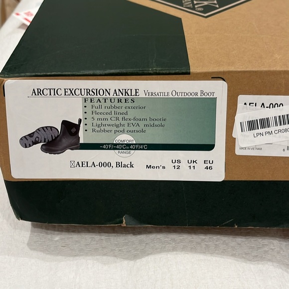 Muck Arctic Excursion Men's Rubber Winter Ankle Boots - Picture 2 of 13